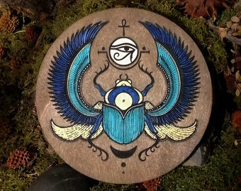Egypt, Sacred Scarab, ancestral esotericism, Khepri, Pharaoh, Eye of Horus, Isis, Amenhotep