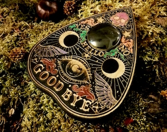Esotericism, Ouija, Ouija Pointer and Drop, Ouija Board, Ouijaboard, Spiritboard, Ouija Board, esoteric, clairvoyance, Divinatory Art