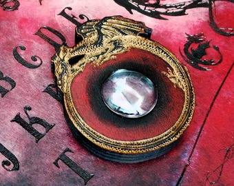 Esotericism, Dragon, Divinatory Art, Spiritism, Ouija, Ouija Board, Gothic Decoration, Draconic Magic, Esotericism